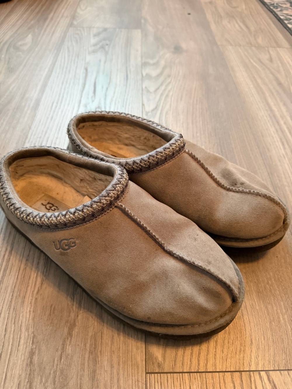 UGG Grey Suede Slip-On Clog